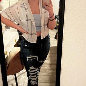 ✨Abstract Cropped Shirt✨